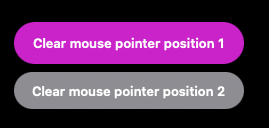 マウスポインタ記憶位置のクリアパネル（記憶されていない場合はグレーアウト）